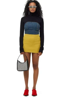 Denim Twister Top