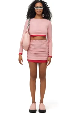 Mesh Tweet Skirt