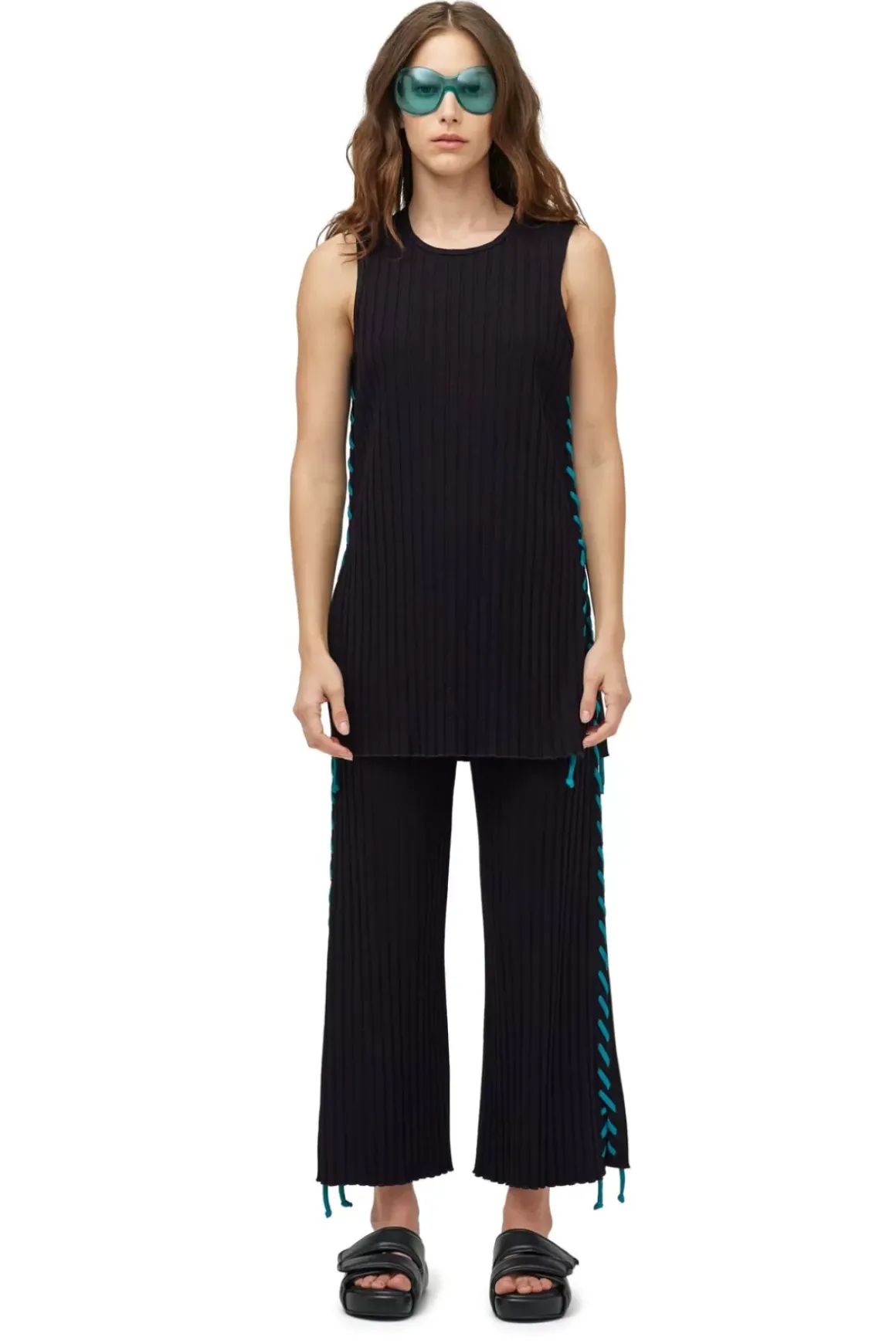 Rib Aukai Tunic With Whip Stitch