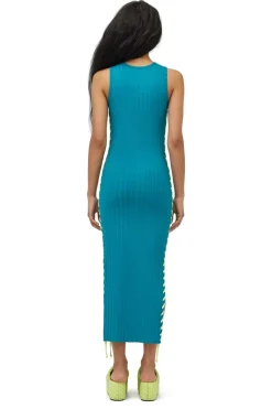 Rib Blix Dress With Whip Stitch