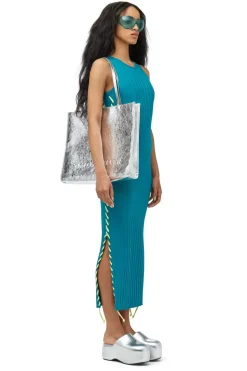 Rib Blix Dress With Whip Stitch