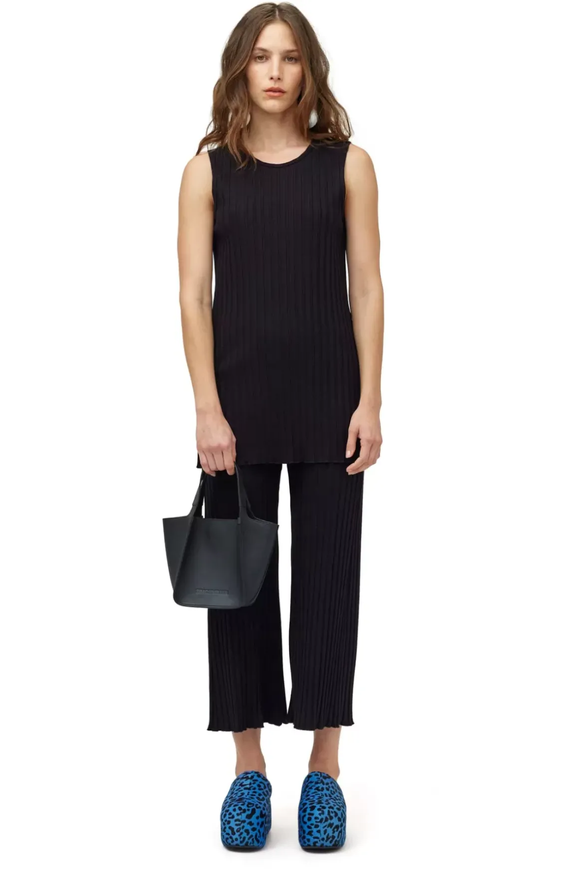 Wide Crop Rib Alder Pant